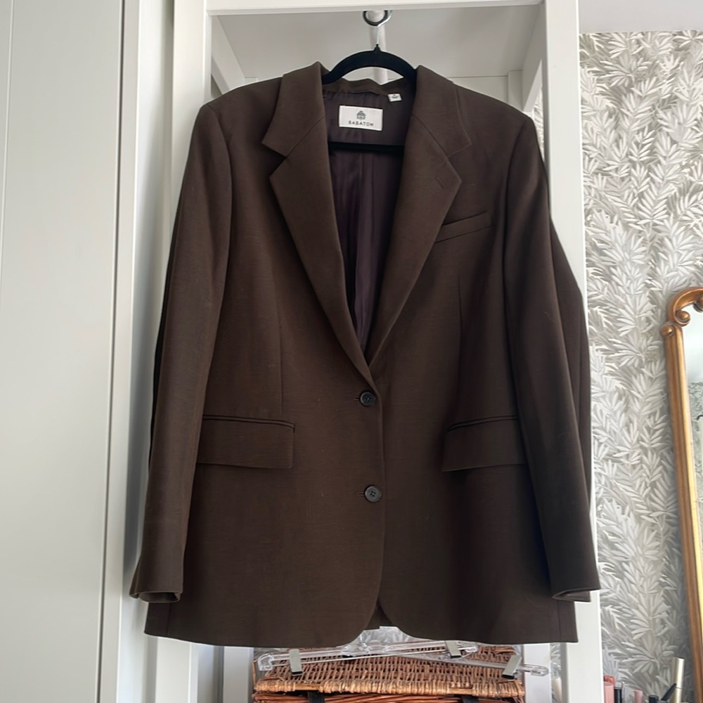Babaton brown blazer sz M